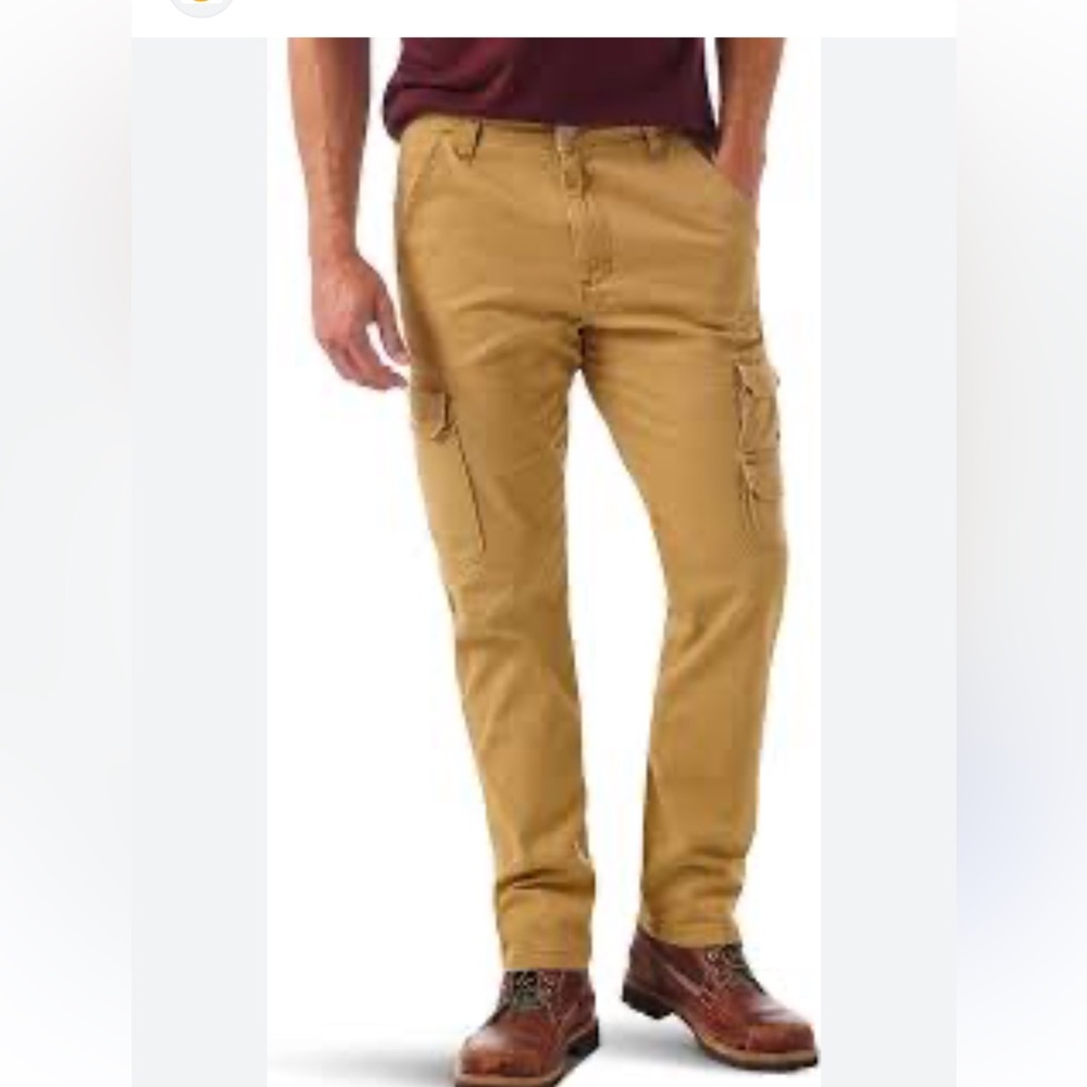 Wrangler deep tan cargo regular taper denim pants 42/32